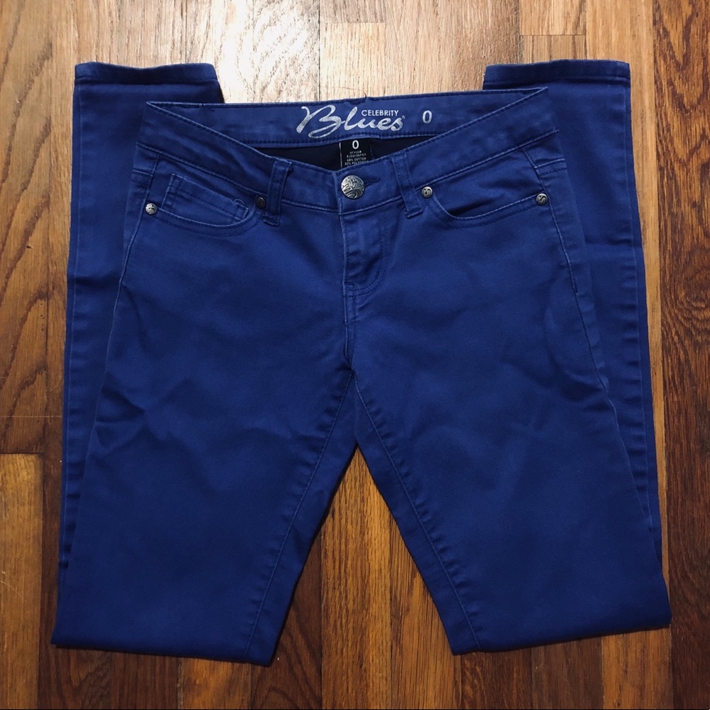 Celebrity Blues Blue Colored Jeans Size 0